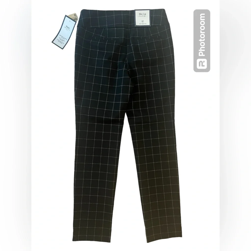 Charter Club slim Leg Cambridge waist smoothing pants 2P NWT